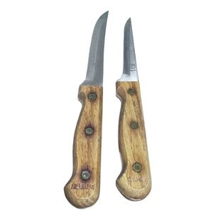 VTG Carvel Hall Knives Hi Carbon Steel Boner & Utility Knife 5” & 6” Since 1895